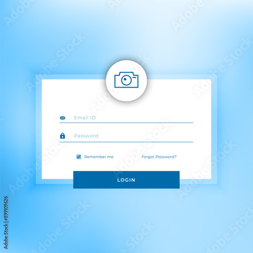 modern business signup form template with username and password design