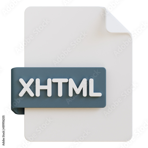 xhtml file extension 3d illustration photo