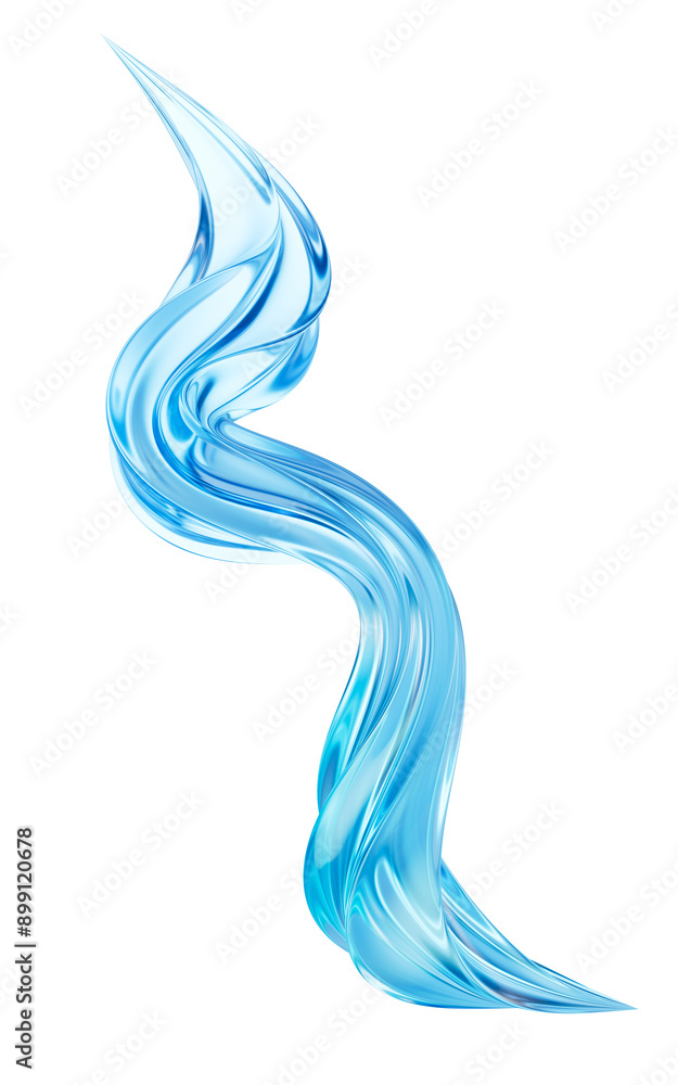 Dark transparent glass curves, 3d rendering. Dark transparent glass curves, 3d rendering.
