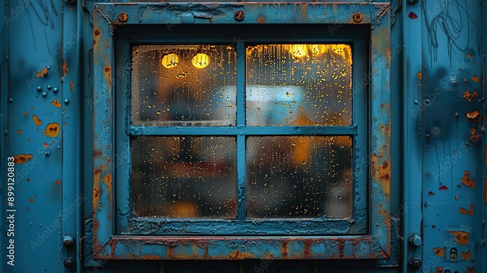 Naklejka premium Detailed Aluminum Finish: Soft Background Highlights the Frame