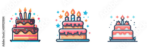 birthday cake vector