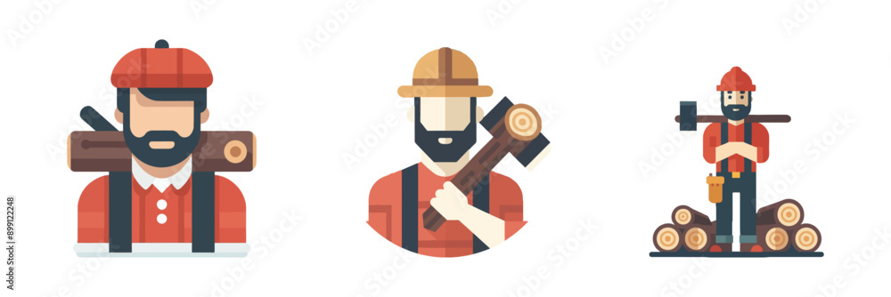 lumberjack vector lumberjack vector