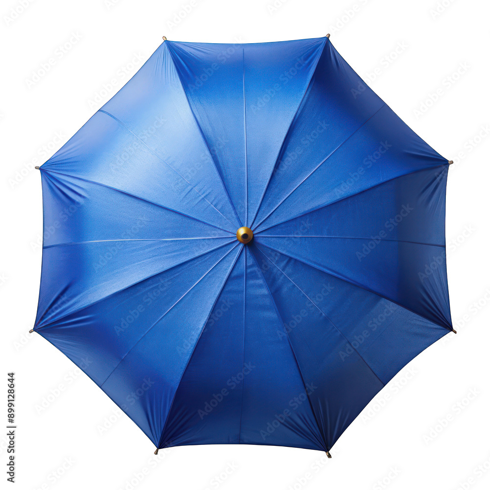 Blue umbrella top view isolated on transparent background Blue umbrella top view isolated on transparent background