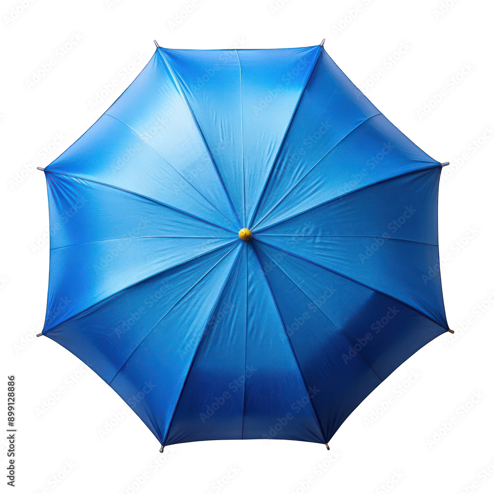 Blue umbrella top view isolated on transparent background Blue umbrella top view isolated on transparent background