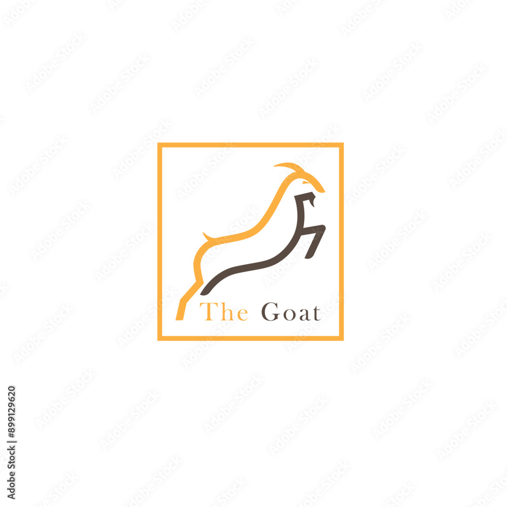 Goat mascot logo design Goat mascot logo design