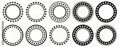 Stars In Circle Vector Illustration