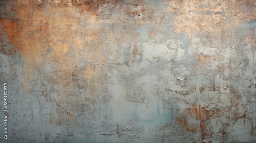 Obraz premium Aged industrial metal panel with scratched and tarnished patterns, ideal for vintage-themed designs