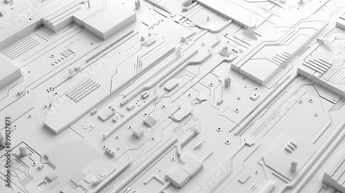 A white background with a lot of wires and circuits