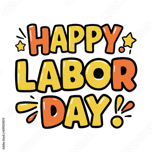 Happy Labor Day T-Shirt Design Vector