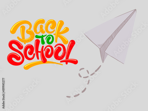 Back to school Eye-catching fonts and slogans like "Back to School," the typography is often playful and bold to attract attentional banner for kids.