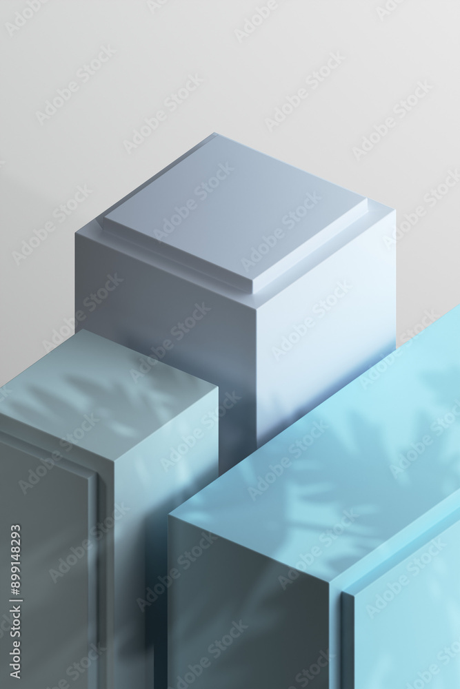 3D Render of Minimalist Podium for Product Showcase 3D Render of Minimalist Podium for Product Showcase