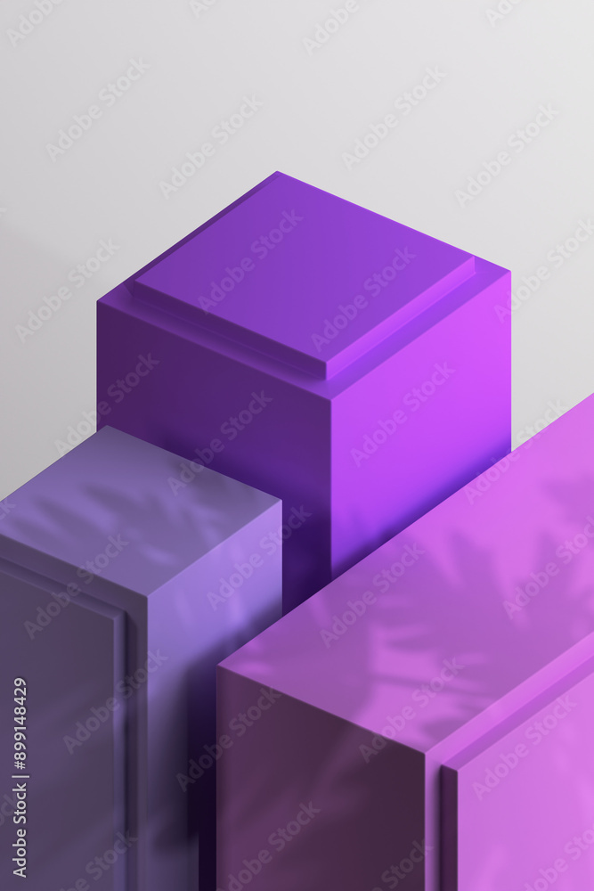 3D Render of Minimalist Podium for Product Showcase 3D Render of Minimalist Podium for Product Showcase