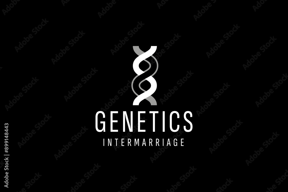 DNA logo design template icon for science technology DNA logo design template icon for science technology