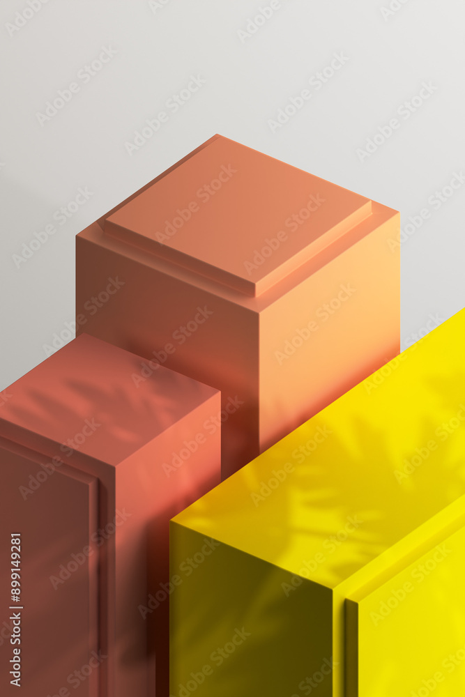 3D Render of Minimalist Podium for Product Showcase 3D Render of Minimalist Podium for Product Showcase