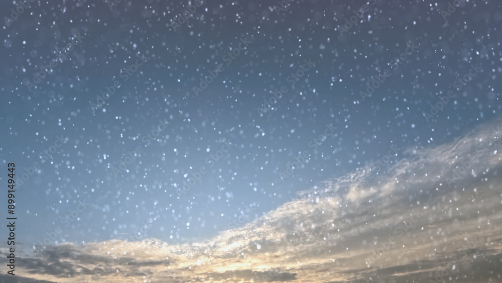 beautiful snowfall on clouds on sky bg - photo of nature beautiful snowfall on clouds on sky bg - photo of nature
