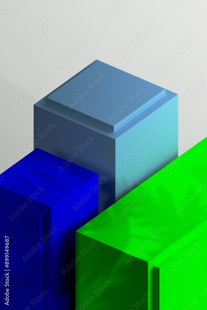 3D Render of Minimalist Podium for Product Showcase 3D Render of Minimalist Podium for Product Showcase