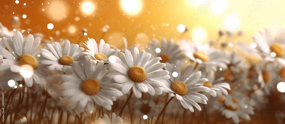 flower Daisies bokeh abstract background flower Daisies bokeh abstract background