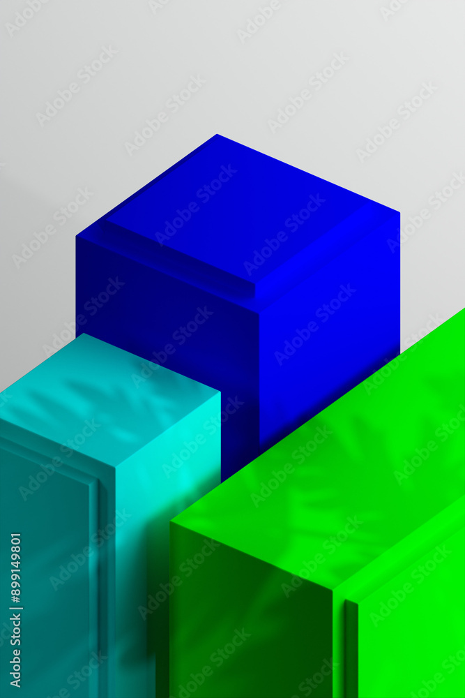 3D Render of Minimalist Podium for Product Showcase 3D Render of Minimalist Podium for Product Showcase