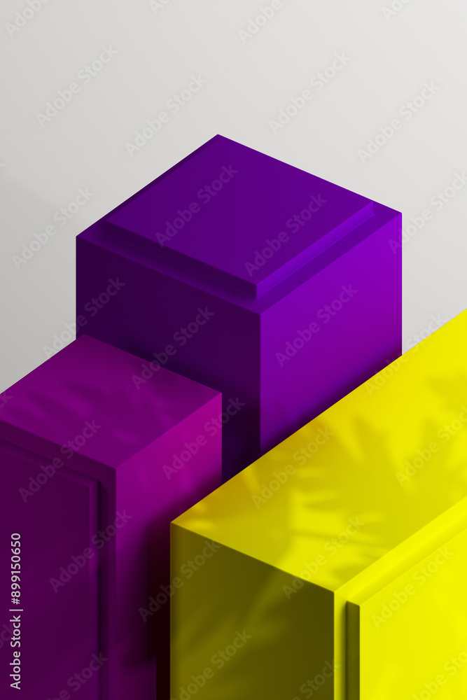 3D Render of Minimalist Podium for Product Showcase 3D Render of Minimalist Podium for Product Showcase