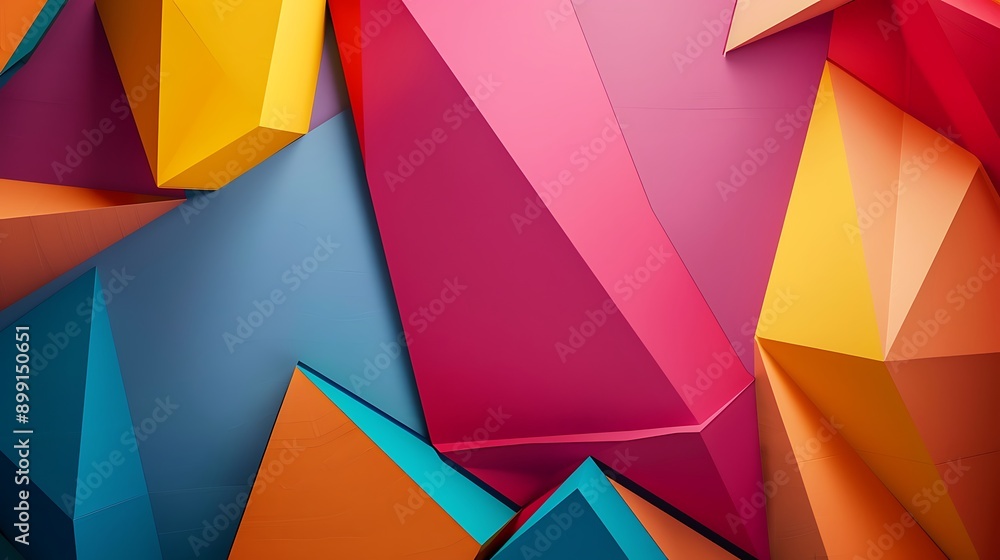 Colorful Backdrop with Geometric Shapes Colorful Backdrop with Geometric Shapes