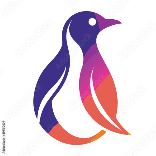 colorful bird logo illustration vector template. bird colibri hummingbird geometric shattered fractal fraction vibrant colorful logo vector icon template. Ai generate