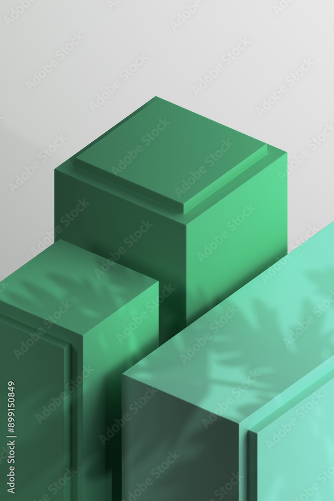 3D Render of Minimalist Podium for Product Showcase 3D Render of Minimalist Podium for Product Showcase