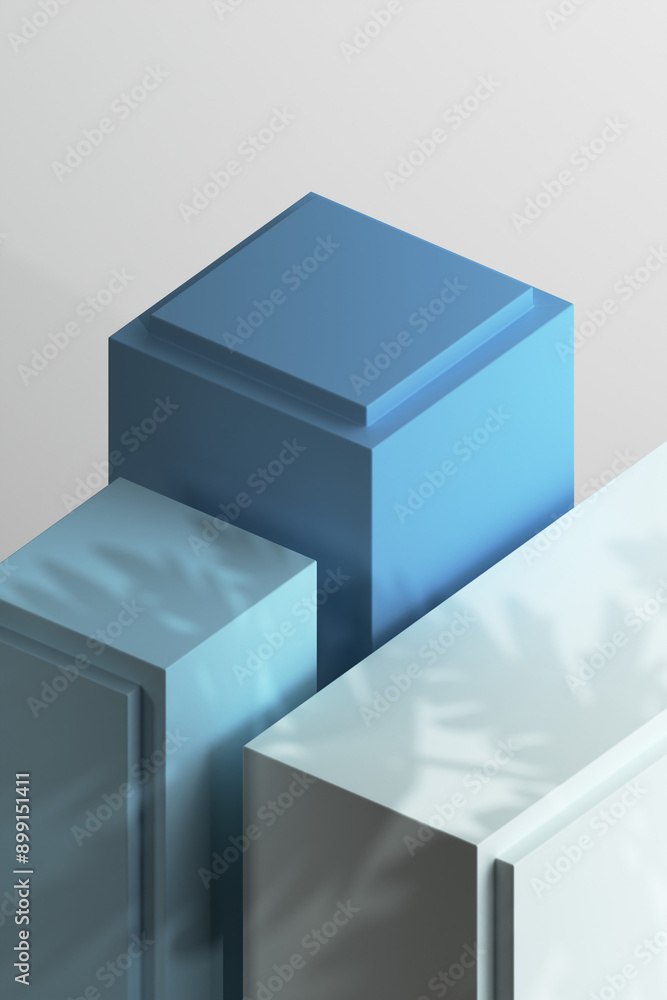 3D Render of Minimalist Podium for Product Showcase 3D Render of Minimalist Podium for Product Showcase