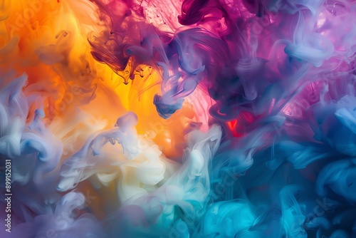 A colorful swirl of vibrant hues creating an abstract visual, perfect for artistic projects and creative backgrounds.