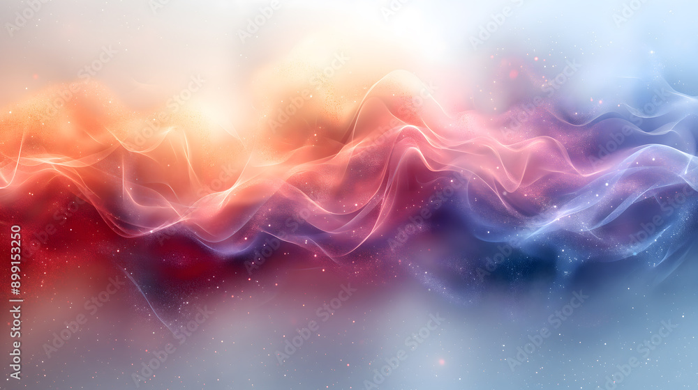 Vibrant Abstract Wavy Design with Colorful Gradient and Sparkles Vibrant Abstract Wavy Design with Colorful Gradient and Sparkles