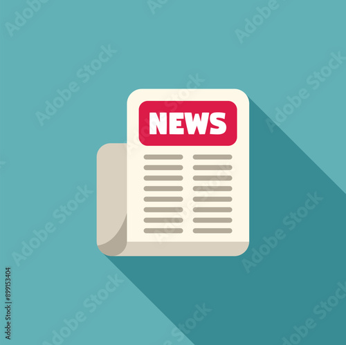 Newspaper icon representing current events, journalism, and staying informed