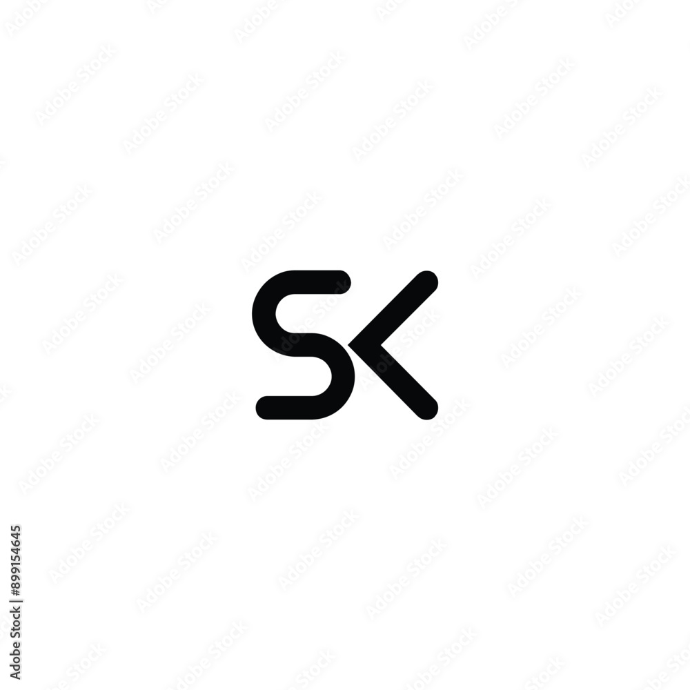 Alphabet letter icon logo SK. Letters SK Line Monogram Logo, suitable for business with SK or KS initials Alphabet letter icon logo SK. Letters SK Line Monogram Logo, suitable for business with SK or KS initials