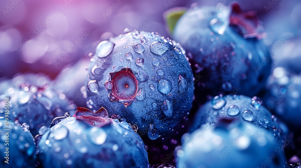 Fresh blueberries with water drop, close up. Blueberry background. Fresh blueberries with water drop, close up. Blueberry background.