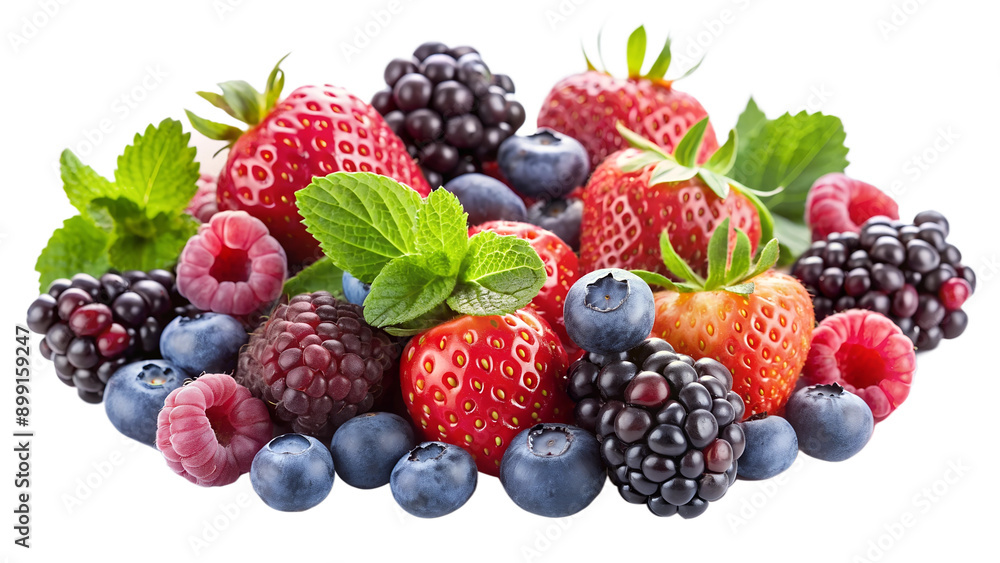 Berries on a white or transparent background. Berries on a white or transparent background.