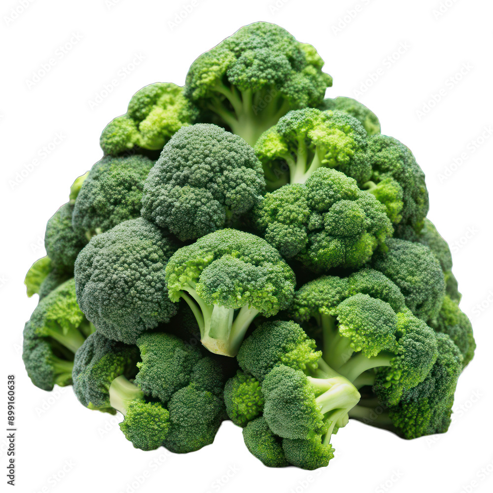 Pile of broccoli isolated on transparent background Pile of broccoli isolated on transparent background