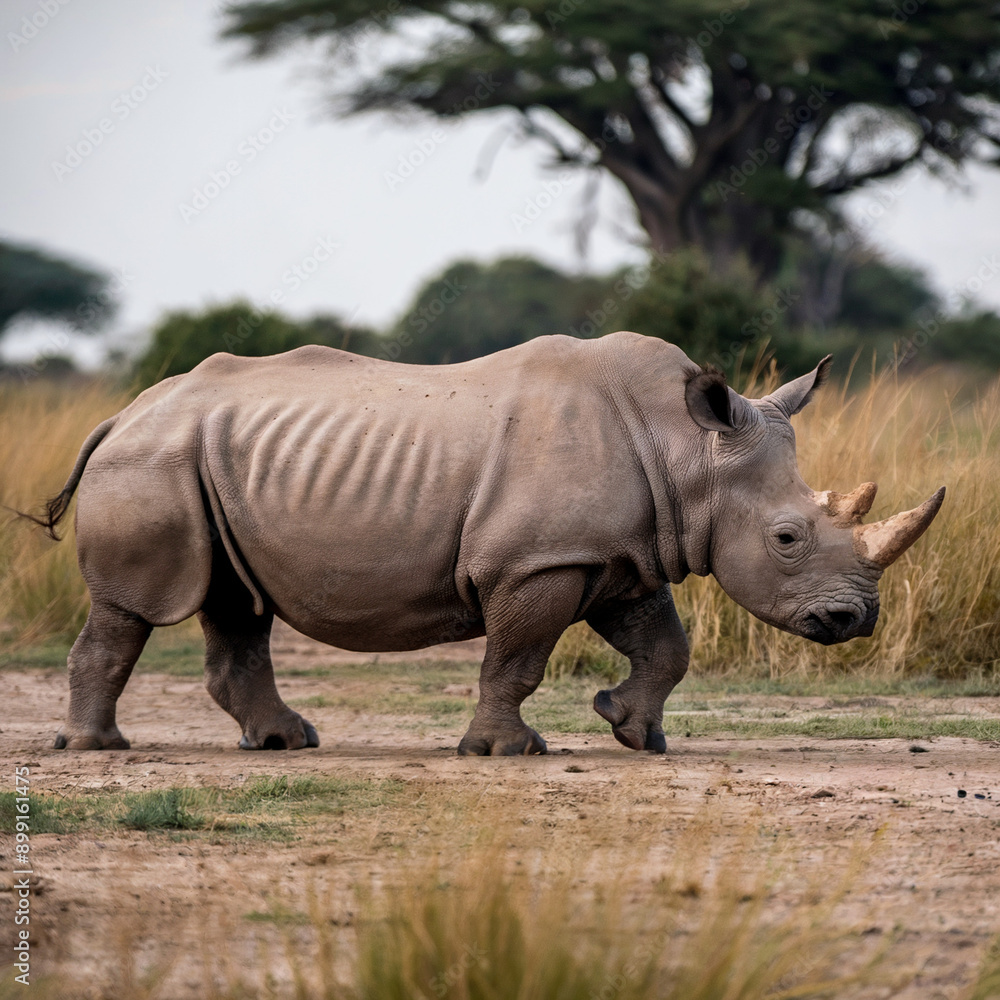 Obraz premium rhino in the wild