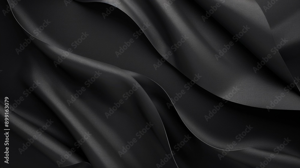Obraz premium Abstract Black Fabric Texture Background