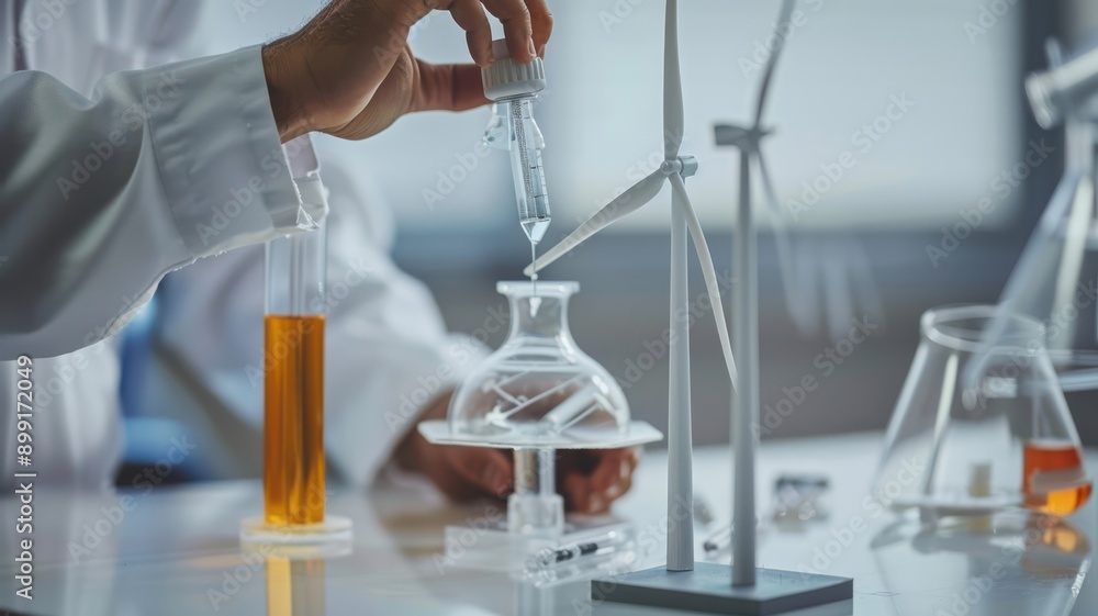 A person is pouring a liquid into a glass container A person is pouring a liquid into a glass container