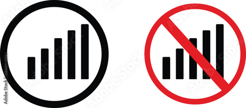 no sign no wifi icon no signal icon