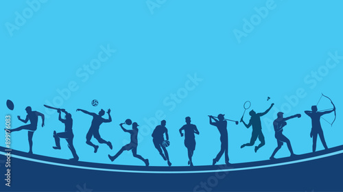 Great editable vector design of various sport players suit for any digital and print graphic resources	