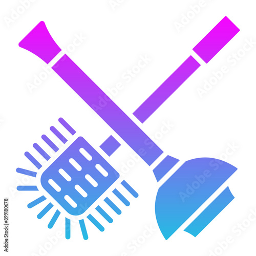 Toilet sweeping Icon