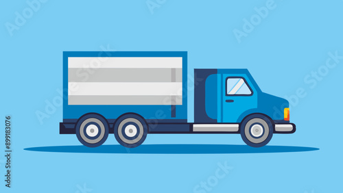 Truck Icon Vector Illustration: Flat Design Style for Graphics 