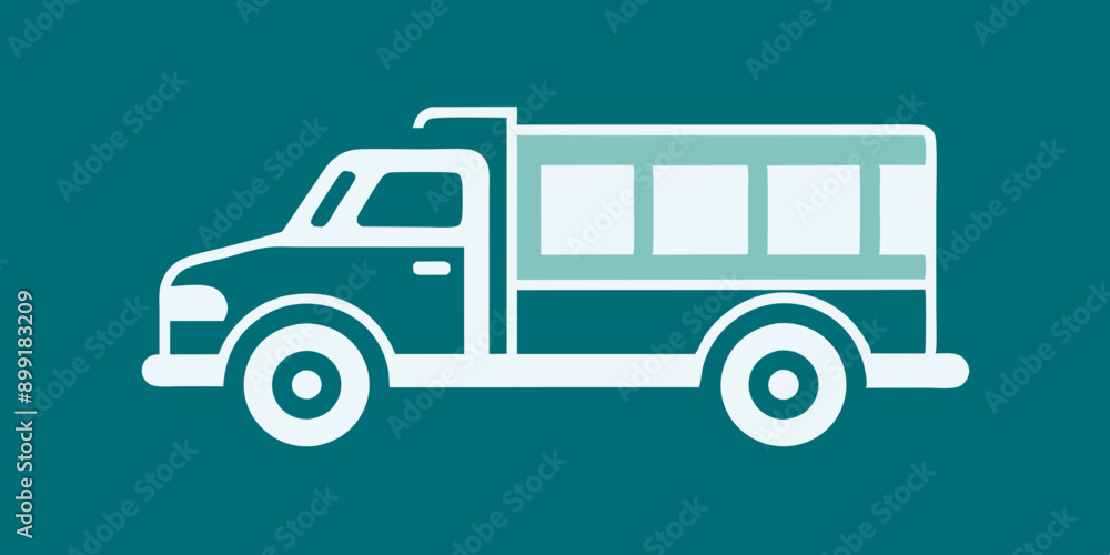 Truck Icon Vector Illustration: Flat Design Style for Graphics
Truck Icon Vector Illustration: Flat Design Style for Graphics