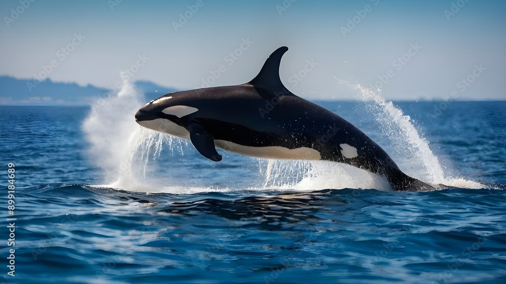 Obraz premium dolphin jumping out of water