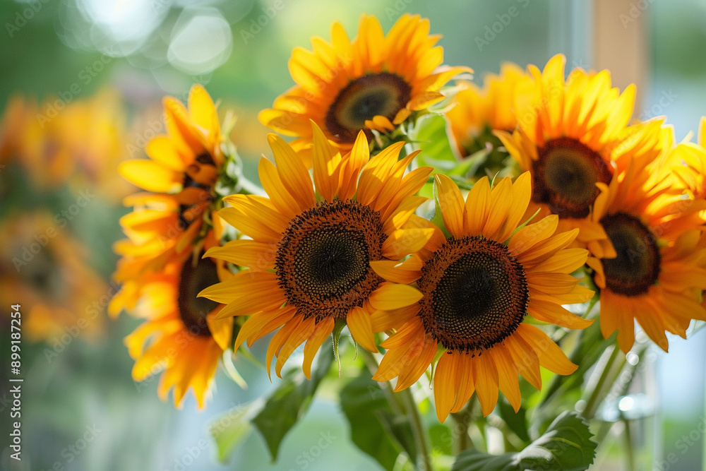Fototapeta premium sunflowers in a vase