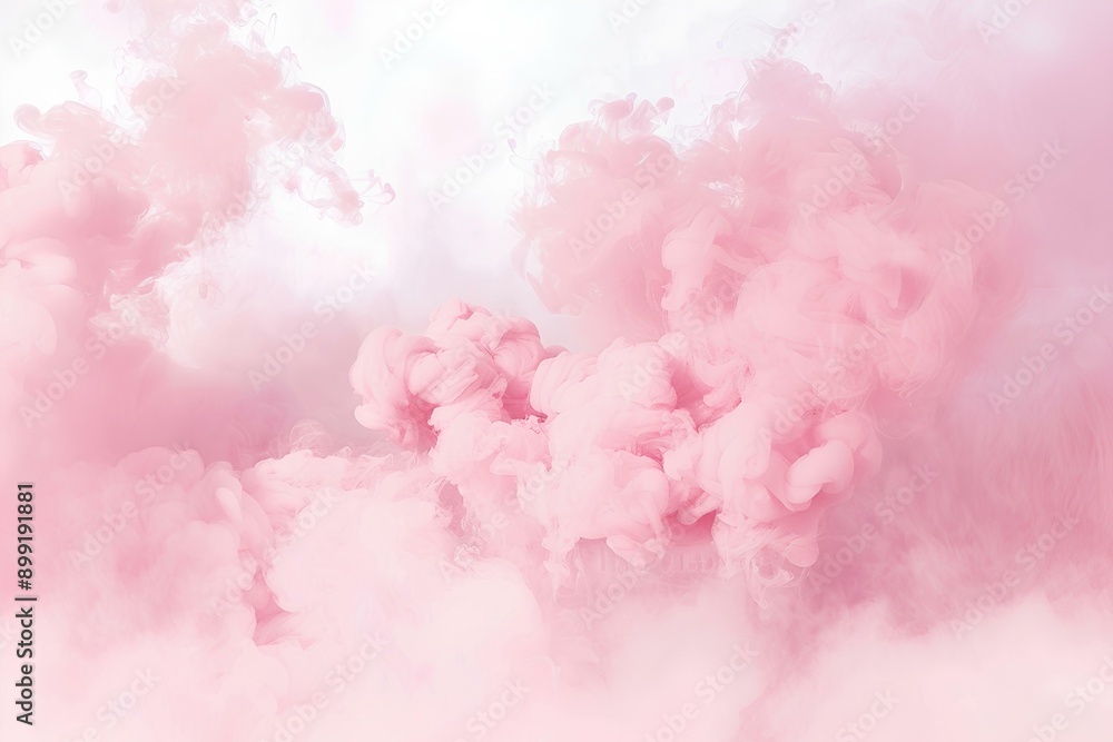 Fototapeta premium light pink watercolor backdrop exudes warm tones that evoke emotions of calmness and love in the style of minimalism.
