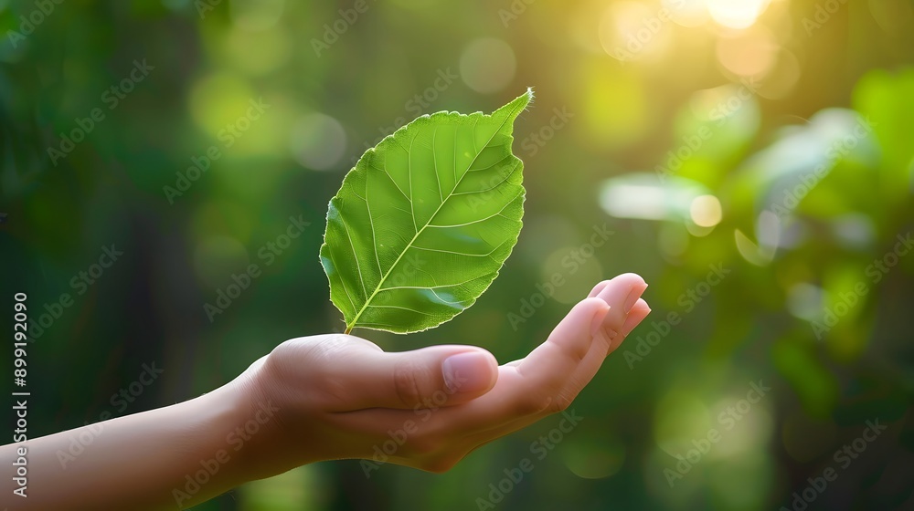 Hand Holding a Leaf: A hand holding a green leaf, emphasizing nature and eco-friendliness.
Hand Holding a Leaf: A hand holding a green leaf, emphasizing nature and eco-friendliness.