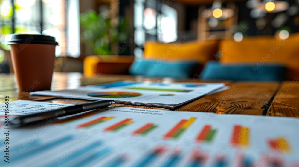 A close focus on business financial charts and colorful pie graphs laid out on a desk, indicating data analysis or strategic planning. A close focus on business financial charts and colorful pie graphs laid out on a desk, indicating data analysis or strategic planning.