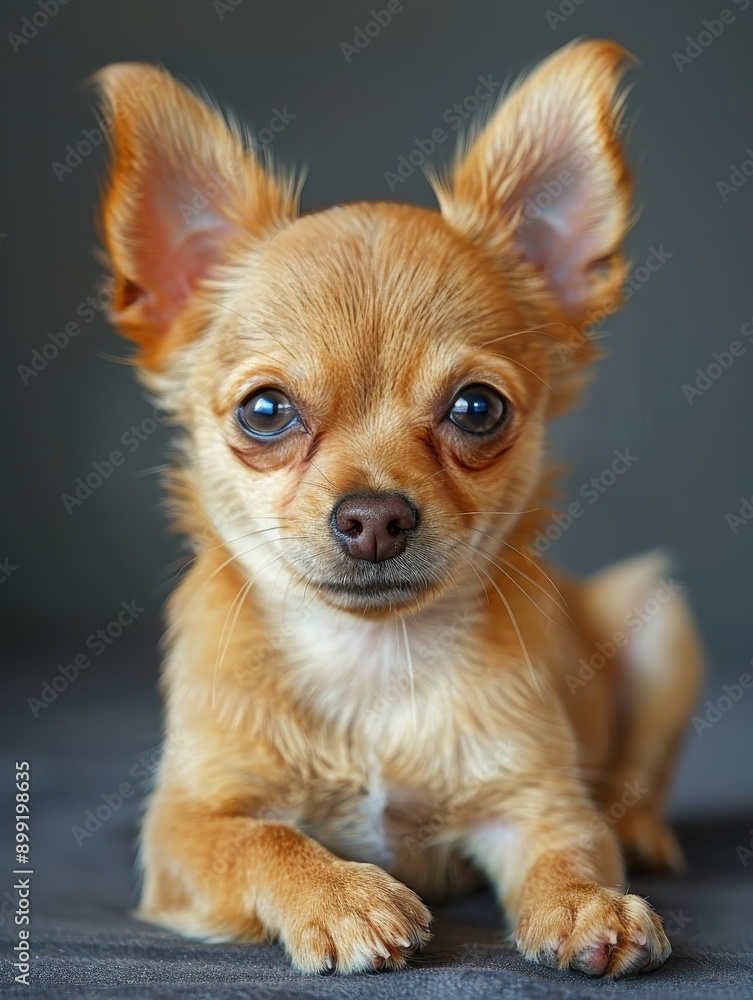 Adorable Chihuahua Puppy Portrait Adorable Chihuahua Puppy Portrait