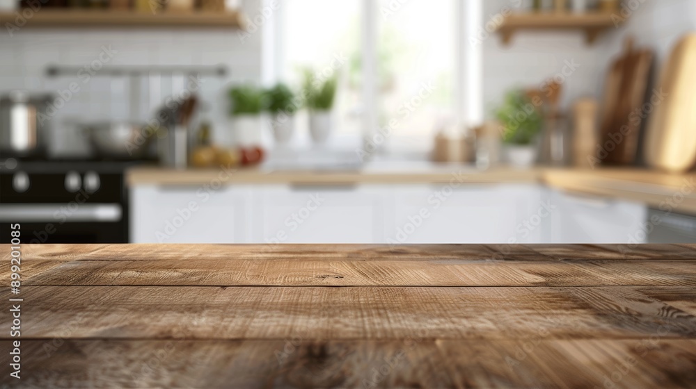 Wooden Countertop in a Modern Kitchen Wooden Countertop in a Modern Kitchen