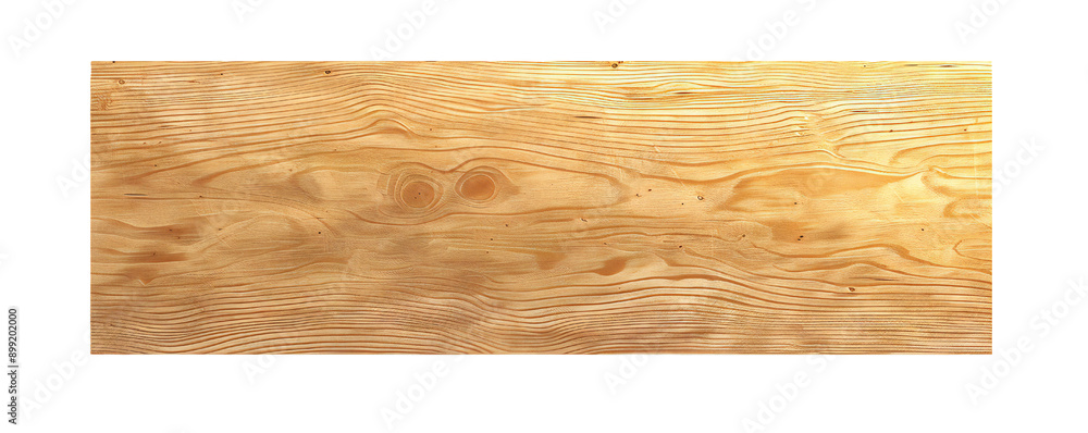 Naklejka premium Plywood board banner on transparent background Generative Ai